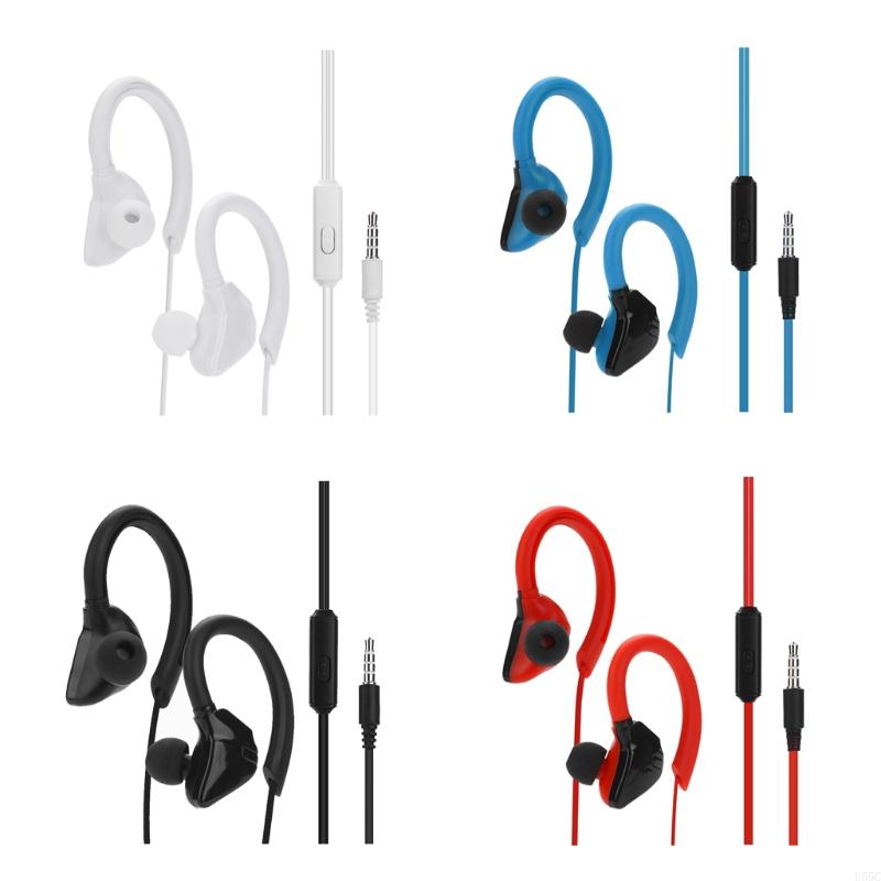 Sports Earphone Hook - U55C Sports Earbuds with Microphone Wrap