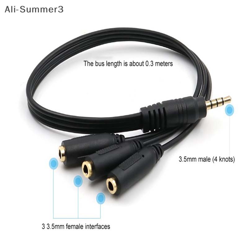 3.5mm 3 Way Port Aux Multi Hea - Earphone Splitter Jack ulasan dan harga