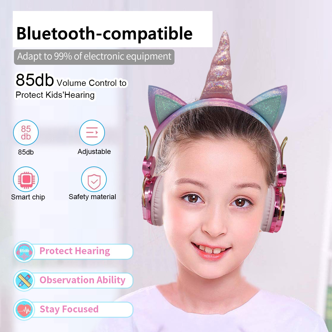 Cute Unicorn Wireless Earphone - Audiophile Headphone Wired ulasan dan harga