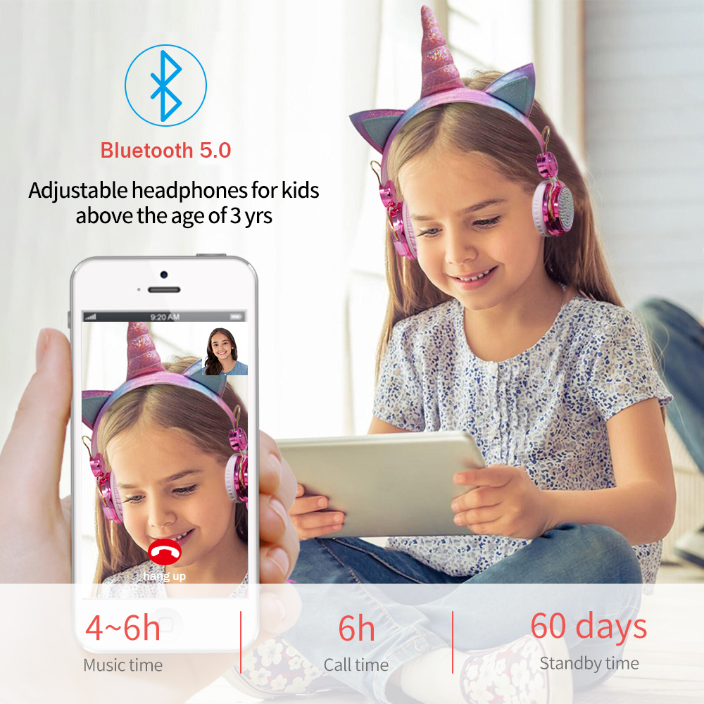 Cute Unicorn Wireless Earphone - Audiophile Headphone Wired ulasan dan harga