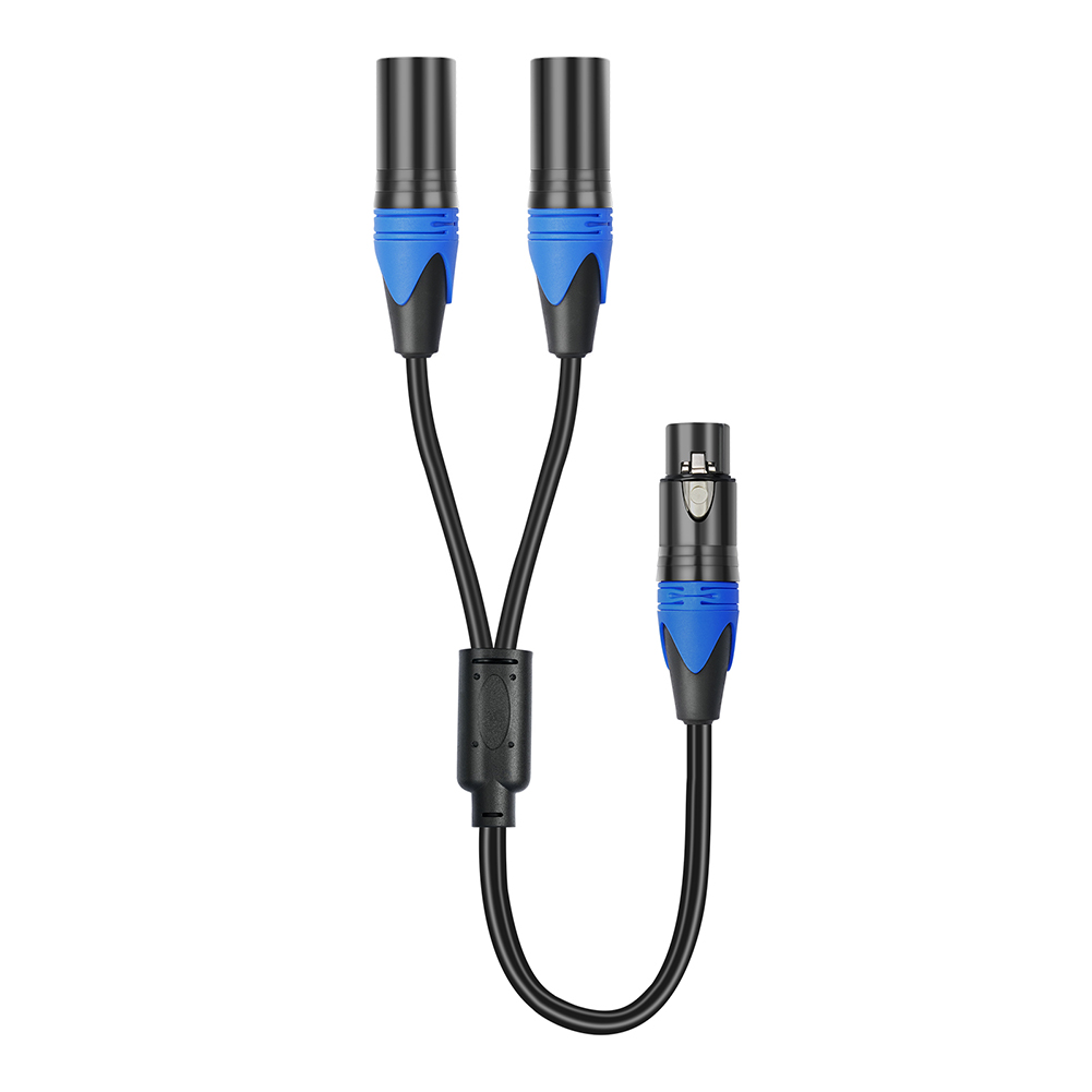 50cm 1 XLR Female To 2 XLR Mal - Audio Splitter Y ulasan dan harga