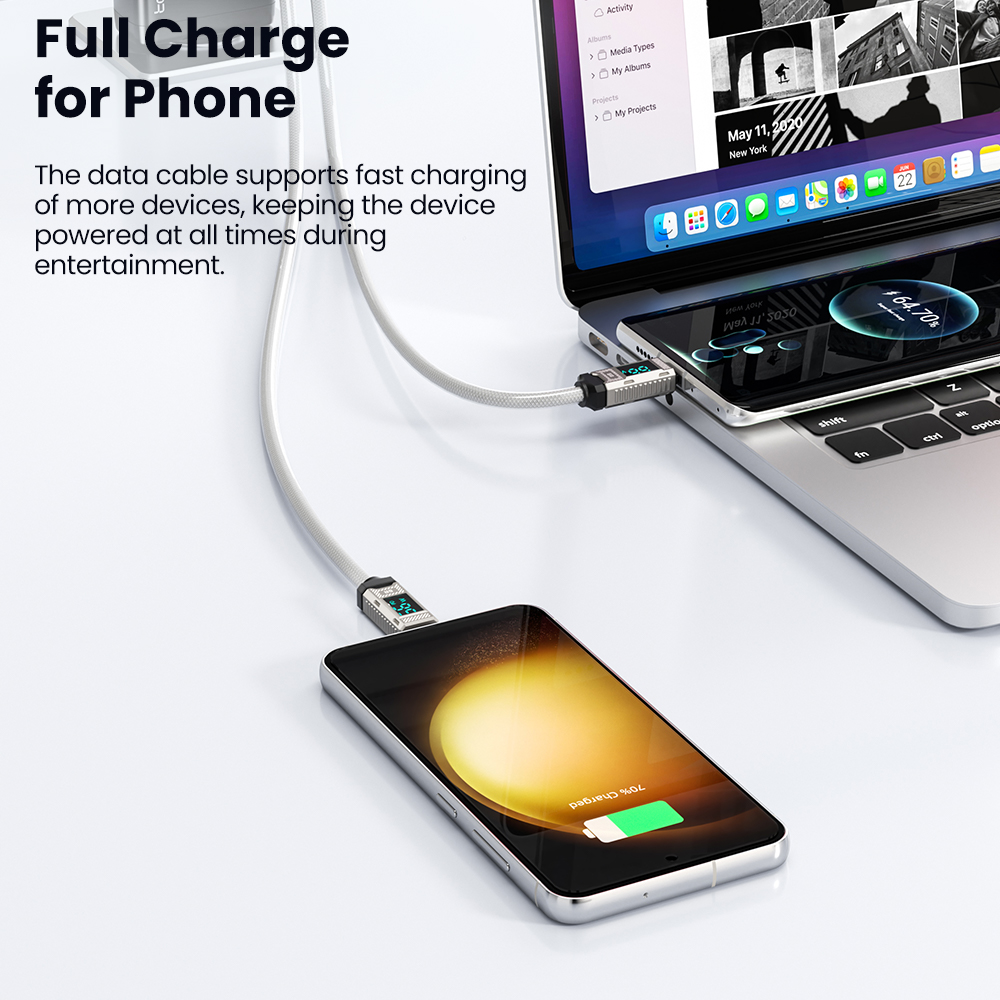 Toocki PD 66W USB C Cable 6A D - Usb C Earphone ulasan dan harga