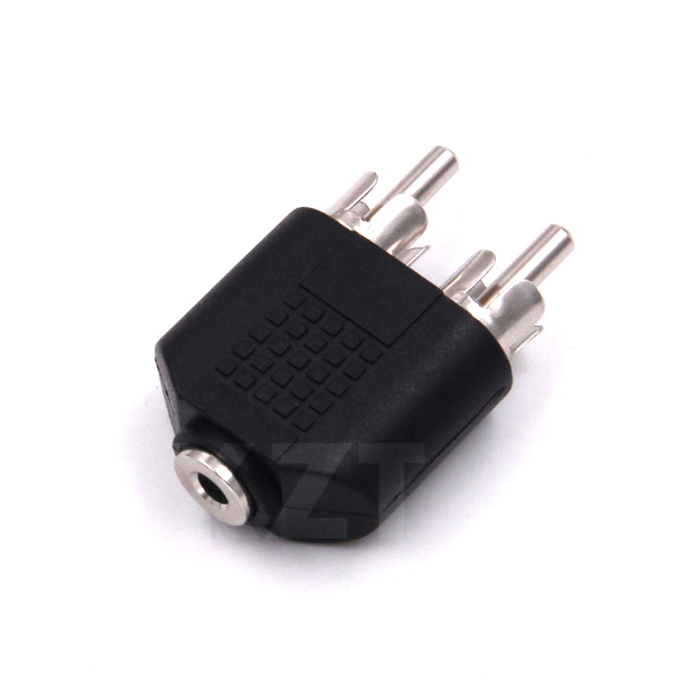 3.5mm Stereo Male To 2 RCA Fem - Earphone Splitter Jack ulasan dan harga