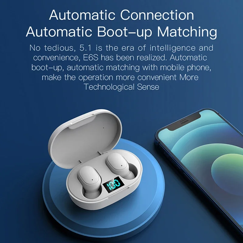 New E6S Wireless Bluetooth Ear - Bluetooth Headset On Ear ulasan dan harga
