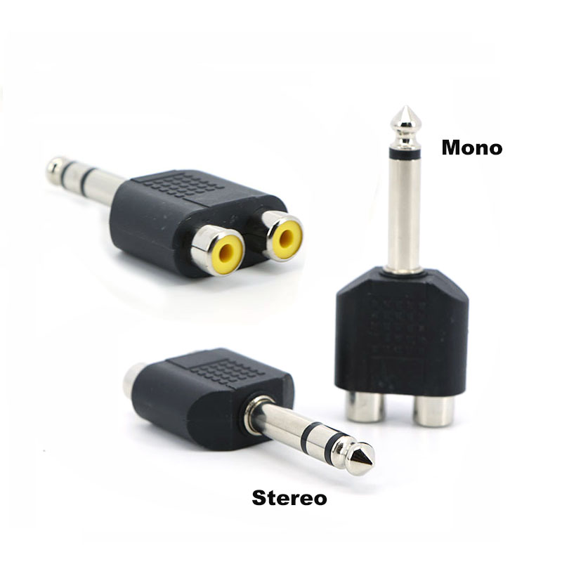 6.35mm 6.5 Audio Mono Stereo 1 - Audio Splitter Y ulasan dan harga