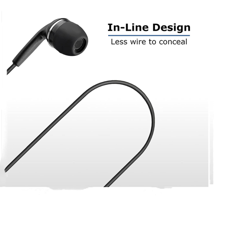 Rubber Earpiece and Mic Headse - Wired Earphone Mic ulasan dan harga