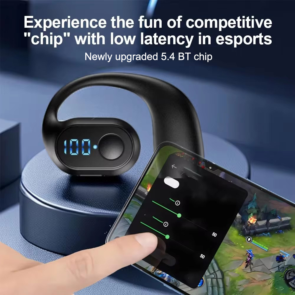 Wireless Bluetooth 5.4 Ear Hoo - Sports Earphone Hook ulasan dan harga