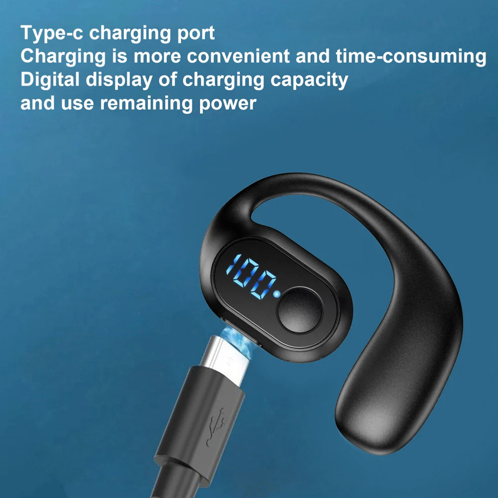 Wireless Bluetooth 5.4 Ear Hoo - Sports Earphone Hook ulasan dan harga