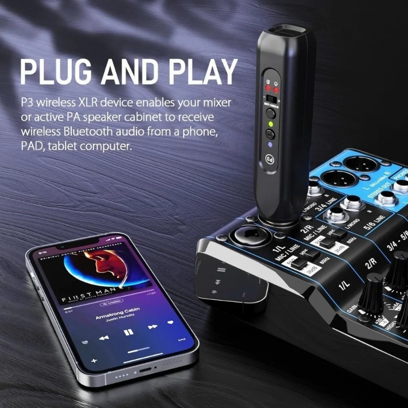 Wireless XLR Bluetooth Receive - Bluetooth Adapter Receiver ulasan dan harga
