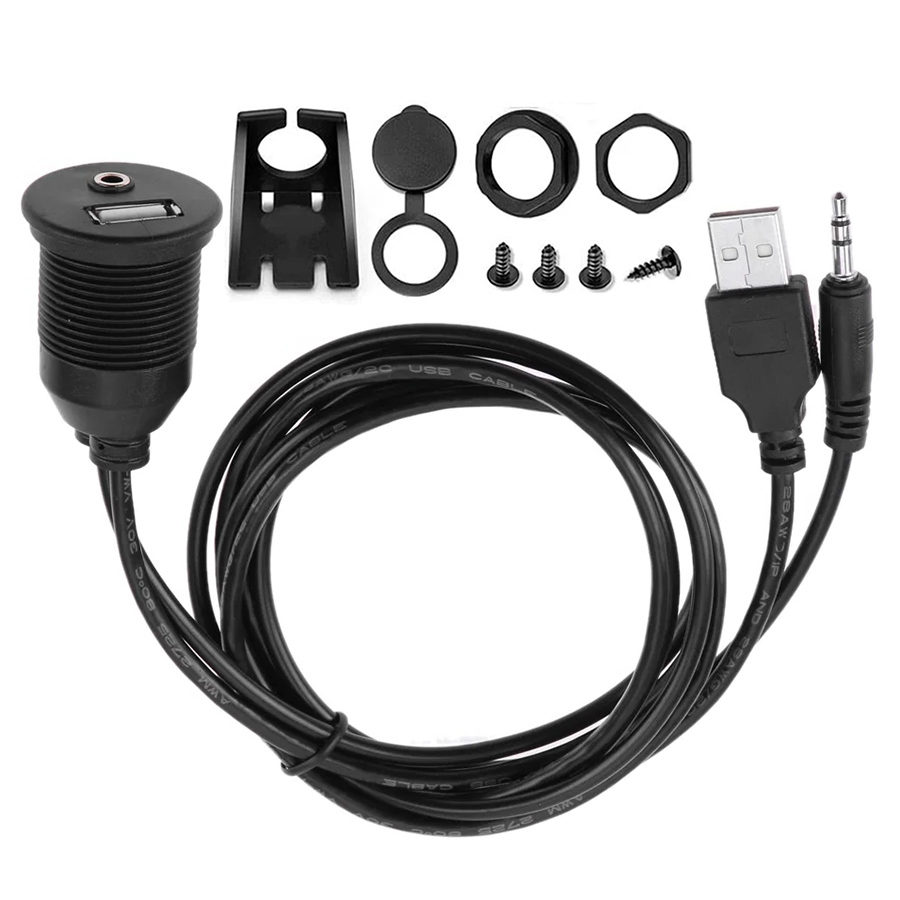 1M USB & 3.5mm AUX Male to Fem - Cable Extension 3.5 ulasan dan harga