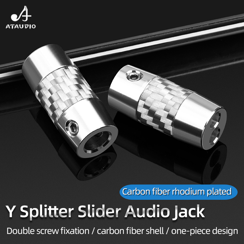 4pcs Carbon Fiber Y Splitter A - Audio Splitter Y ulasan dan harga