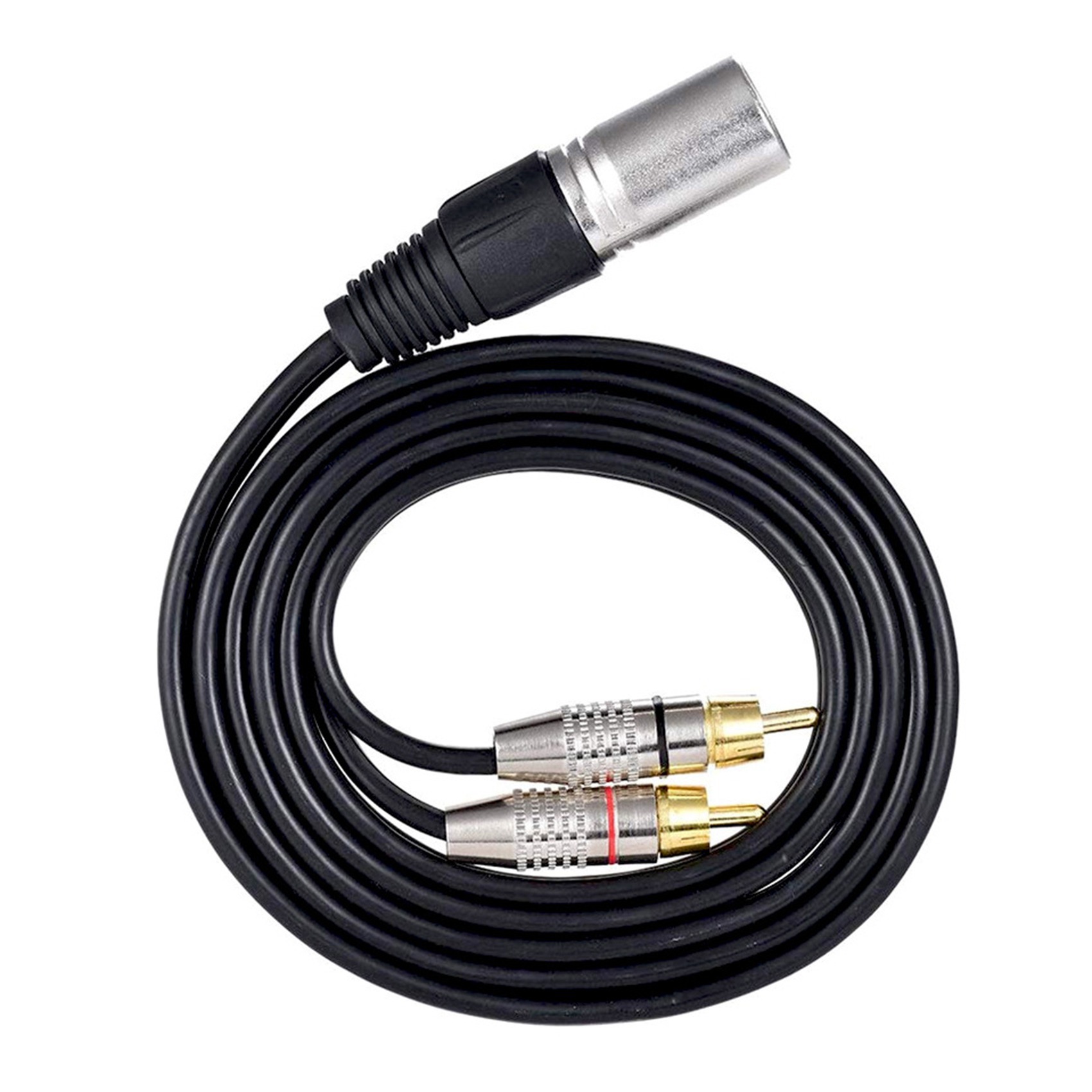 1 XLR Male to 2 RCA Male Plug  - Audio Splitter Y ulasan dan harga