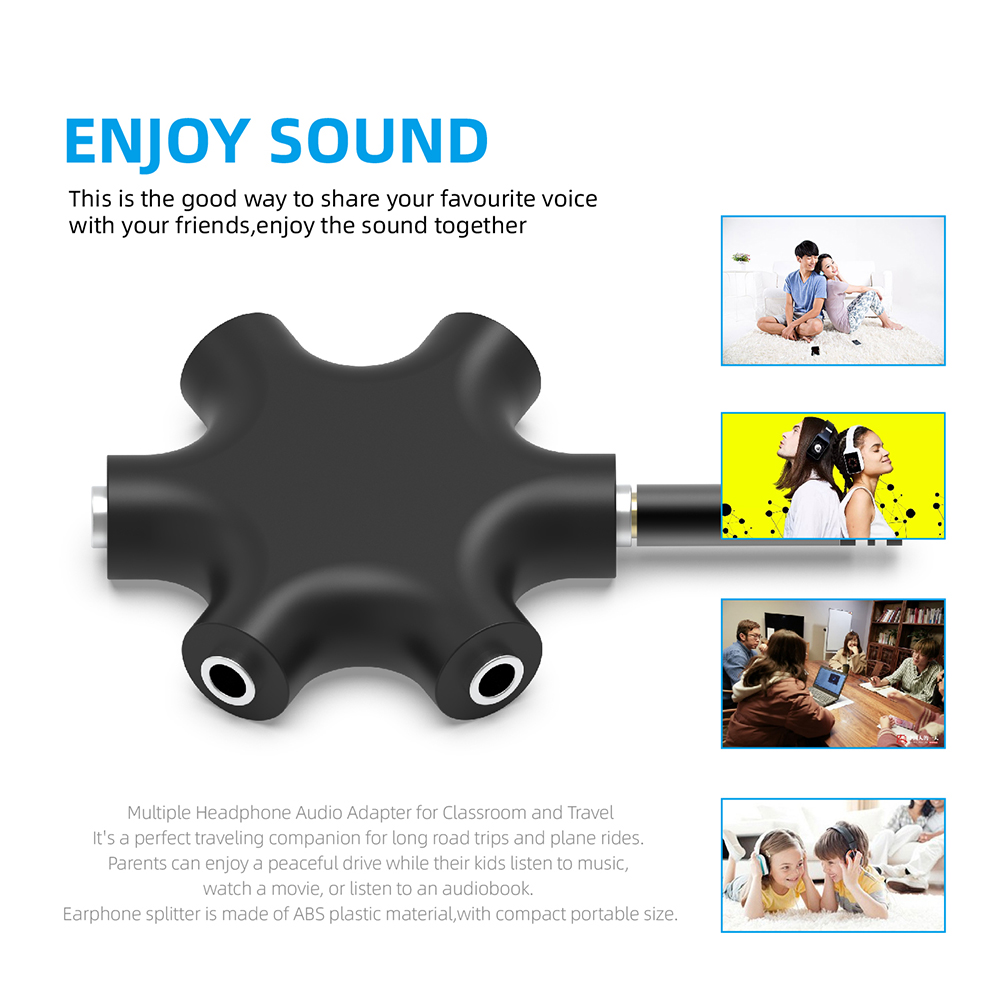 3.5mm Jack Earphone Audio Spli - Earphone Splitter Jack ulasan dan harga