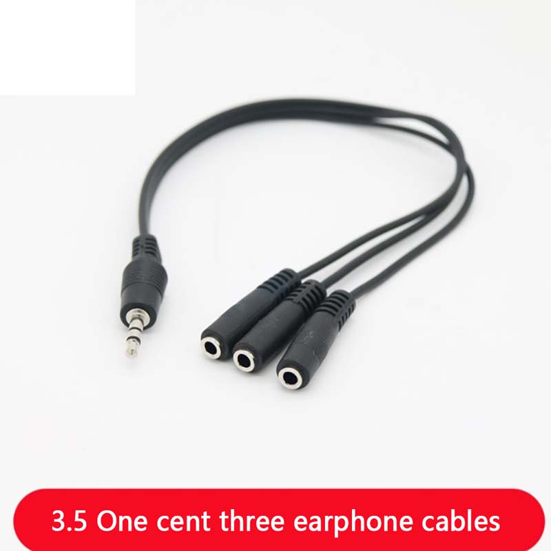 1 Male to 3 Female 3.5mm 3 Way - Earphone Splitter Jack ulasan dan harga