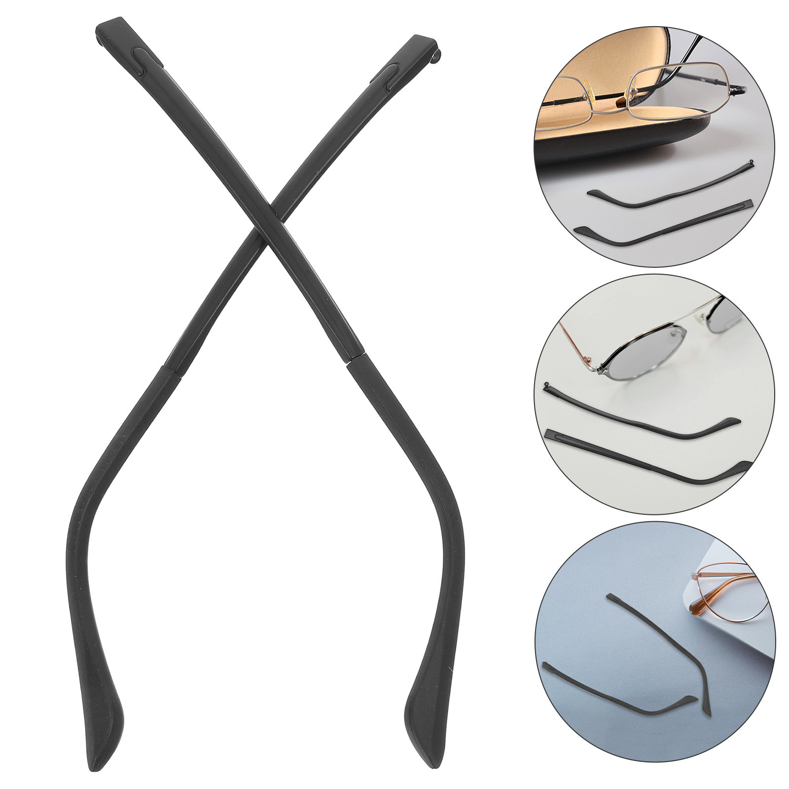 Universal Eyeglass Temple End  - Silicone Ear Tip Replacement ulasan dan harga