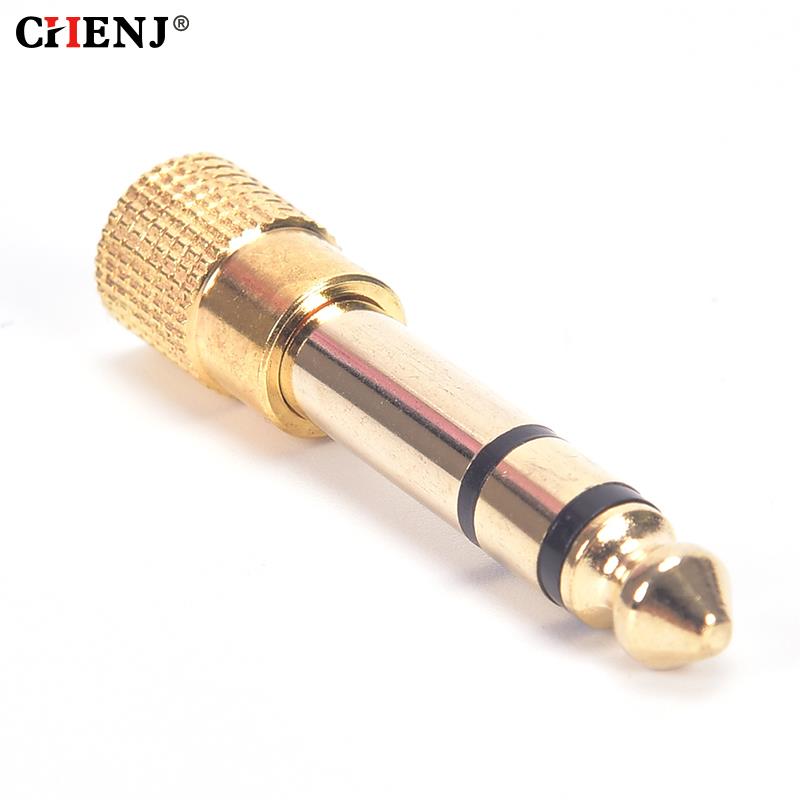 1pc 6.35 Male To 3.5 Female St - Cable Extension 3.5 ulasan dan harga