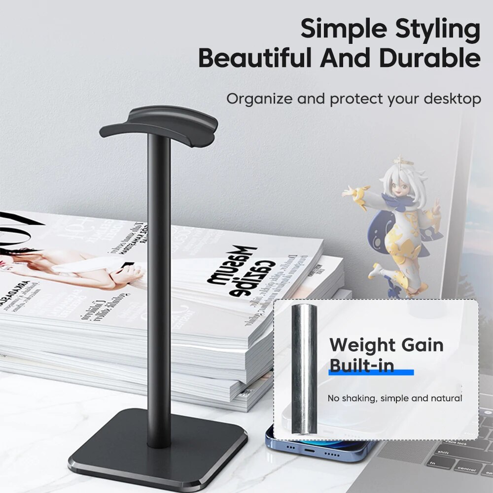Universal Headphone Stand Alum - Headphone Stand Desk ulasan dan harga