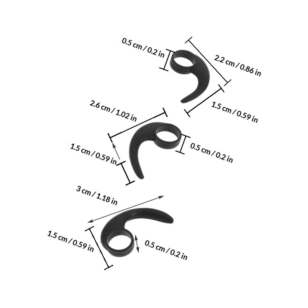 12Pcs Ear Hooks Silicone Sport - Silicone Ear Tip Replacement ulasan dan harga