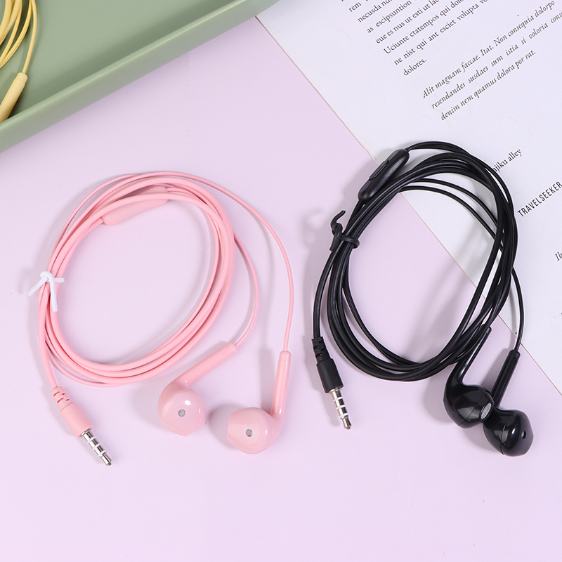 U19 Smooth Surface Wired Earph - Noise Cancelling Headphone ulasan dan harga