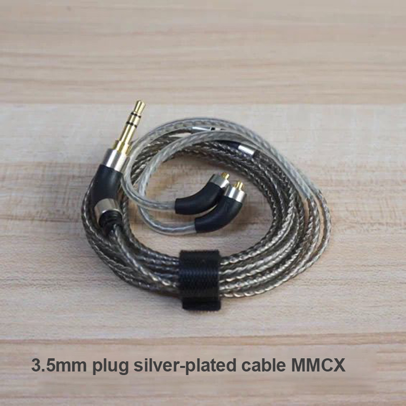 MMCX Silver-Plated Headphone U - Audiophile Headphone Wired ulasan dan harga