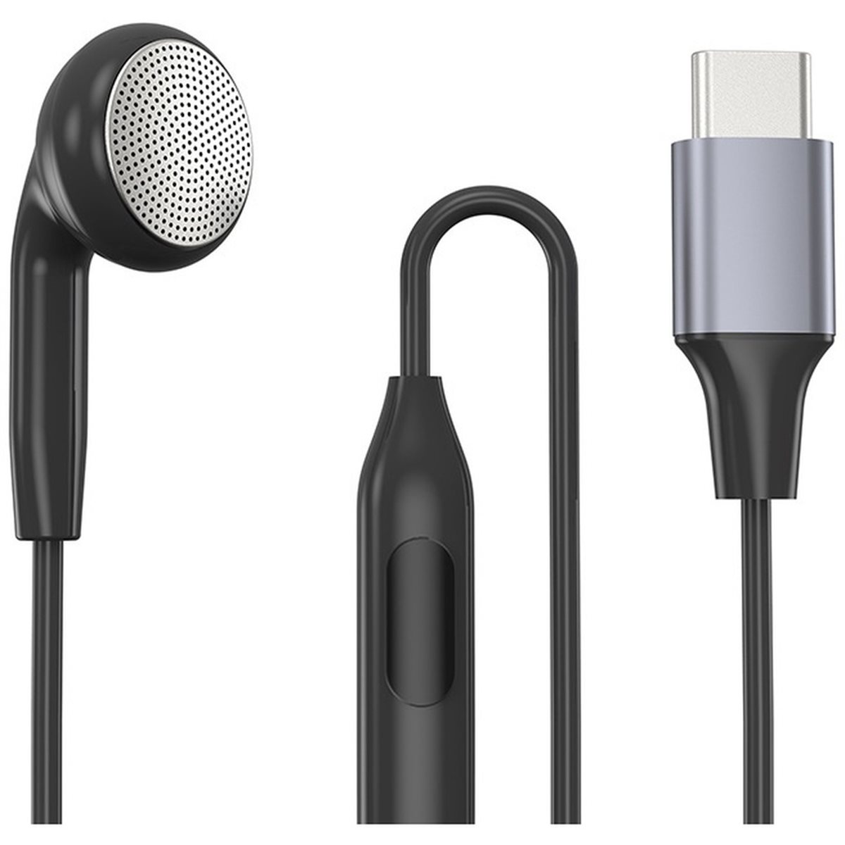 DT75BG Type C Single Earbud wi - Wired Earphone Mic ulasan dan harga