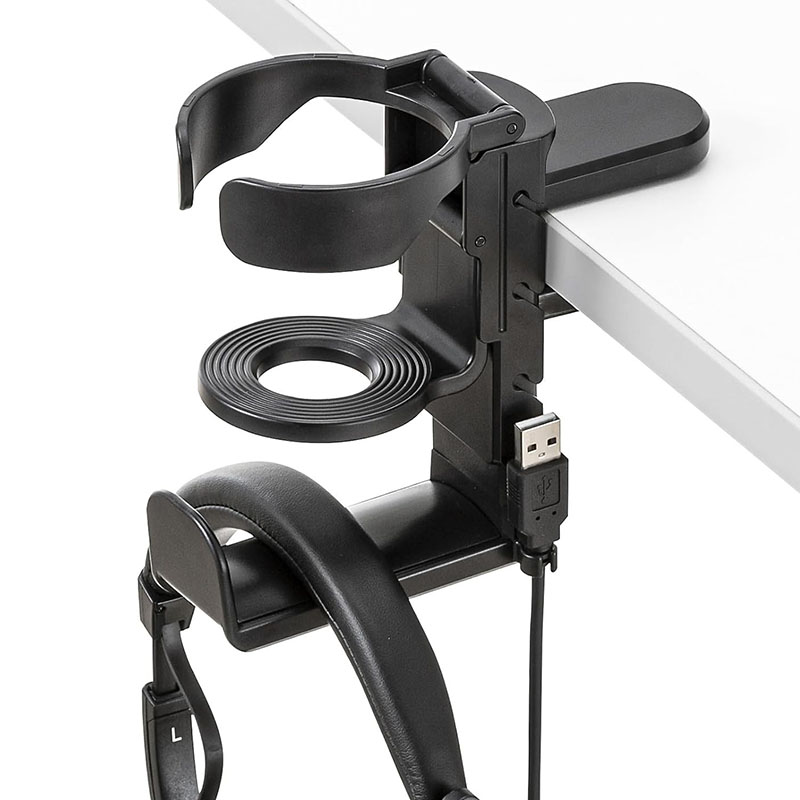 Desk Cup Holder with Headphone - Headphone Stand Desk ulasan dan harga